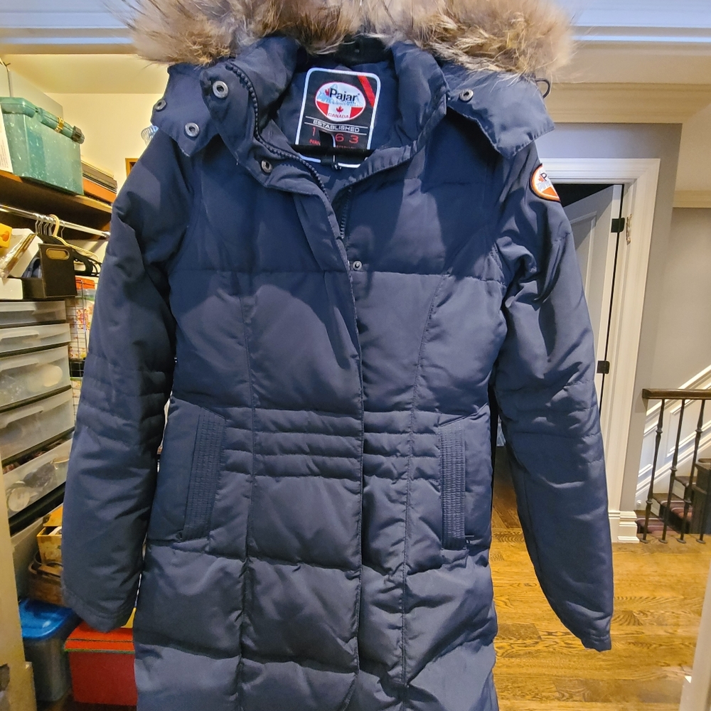 Woman's  small blue pajar winter jacket